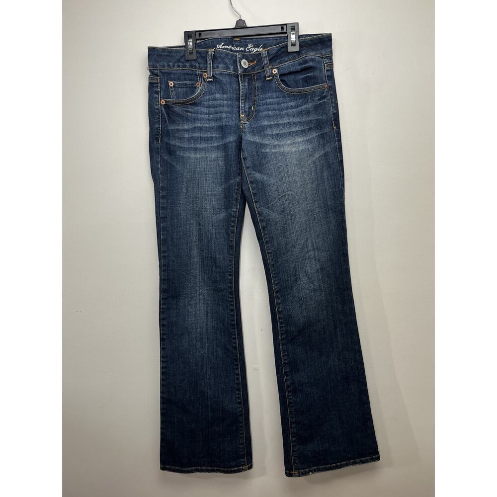 American Eagle Favorite Boyfriend Jeans Womens 6 Low Rise Dark Wash